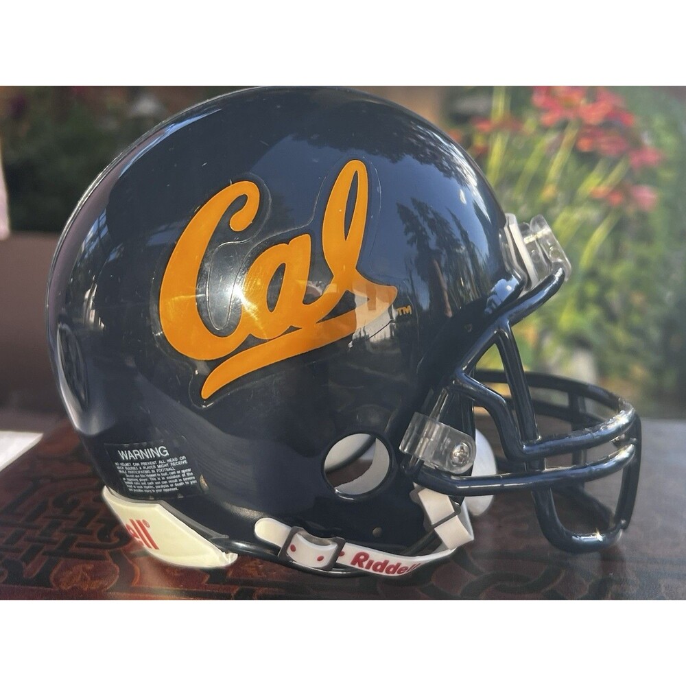 Vintage Riddell California Golden Bears Cal Mini Football Helmet Display NCAA